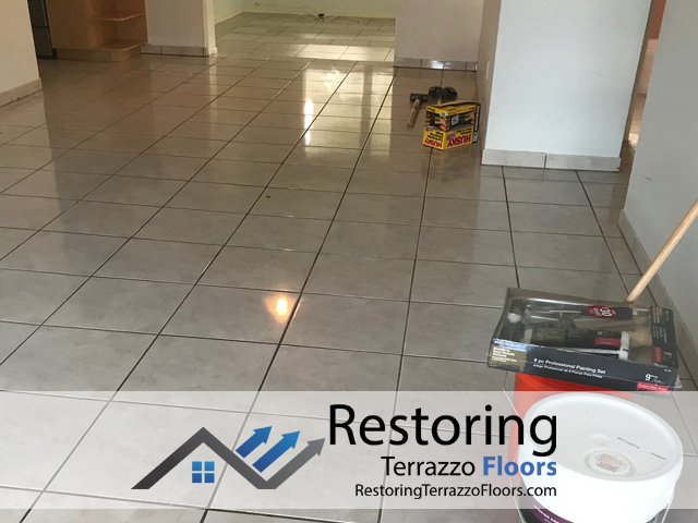 Terrazzo Tile Floor Cleaning Miami