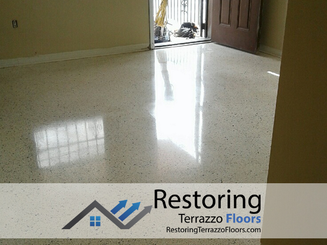 Terrazzo Tile Floor Restoration Miami